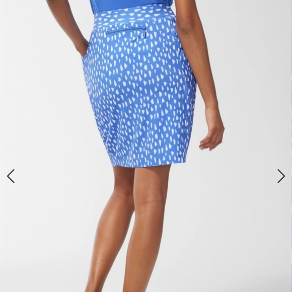 NWT Chico's Zenergy UPF Neema Pebble 3-Pocket Blue Pullon Skort Size 4 Small - Picture 6 of 16